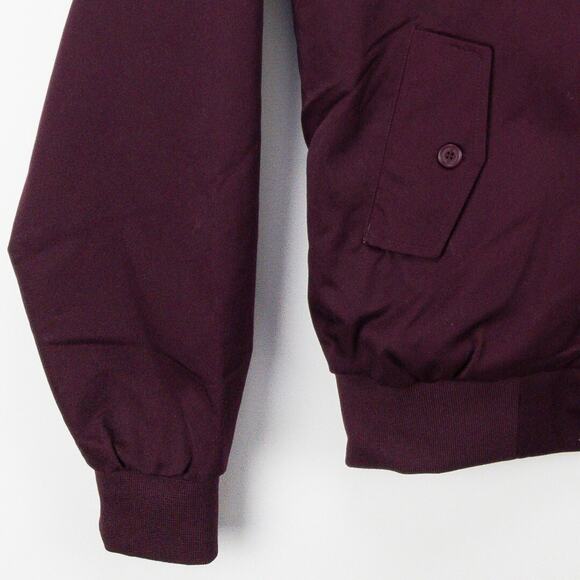 Harrington Windbreaker Jacket Flannel-Lined Burgundy Men’s XL Travel Layer - Picture 4 of 15